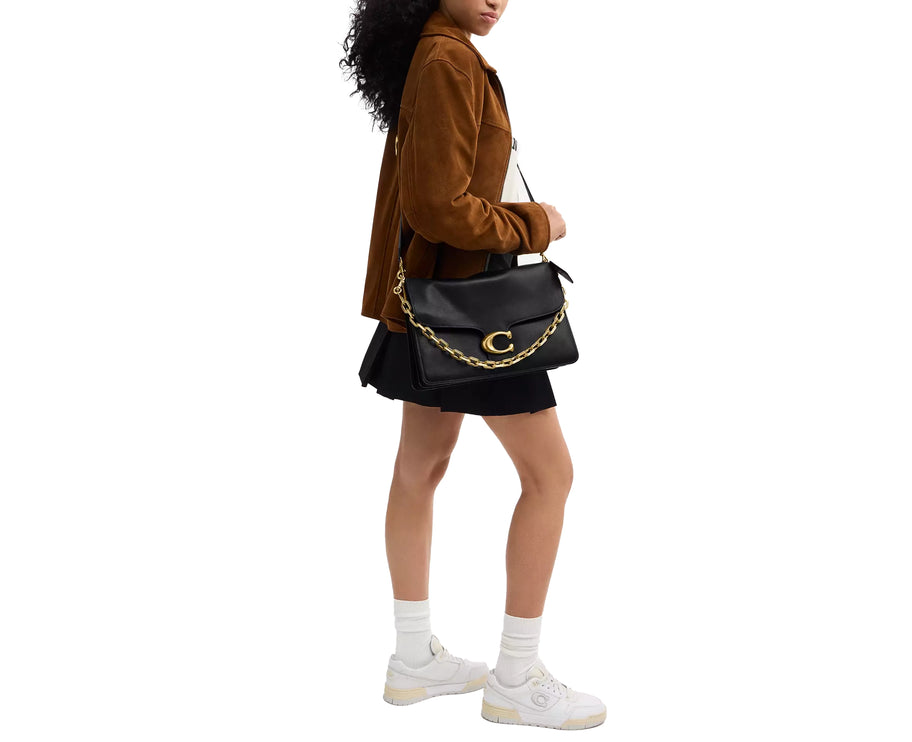 Coach Women's Chain Tabby Shoulder Bag 35 Brass/Black