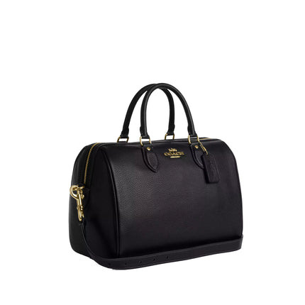 Coach Women's Rowan Large Satchel Bag Gold/Black