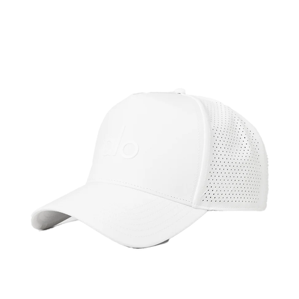 alo Unisex Performance District Trucker Hat - White