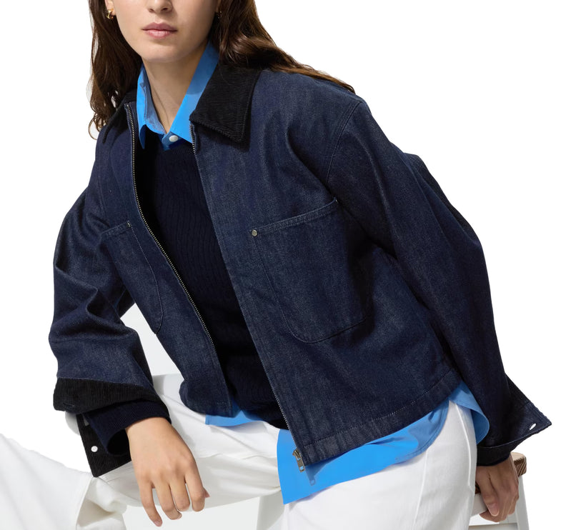 Uniqlo Unisex Zip-Up Short Jacket 69 Navy