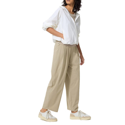 Uniqlo Women's Extra Stretch Active Wide Pants 32 Beige