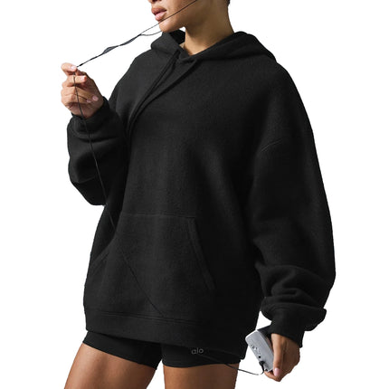 alo Women's Triumph Restore Hoodie Black