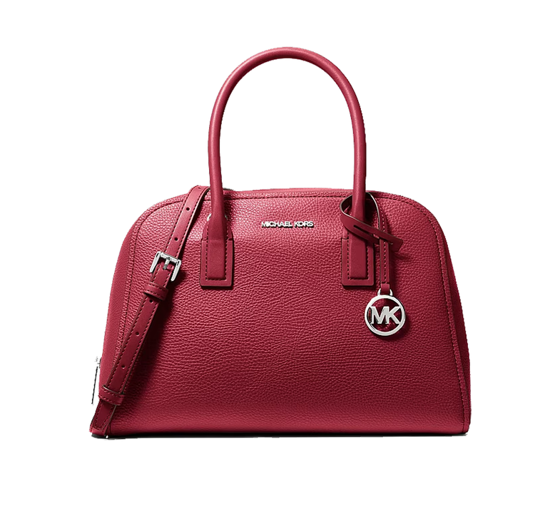 Michael Kors Women's Ashton Medium Satchel Bag Maroon