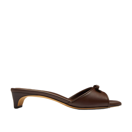 Coach Women's Bow Kitten Heel Sandal Maple