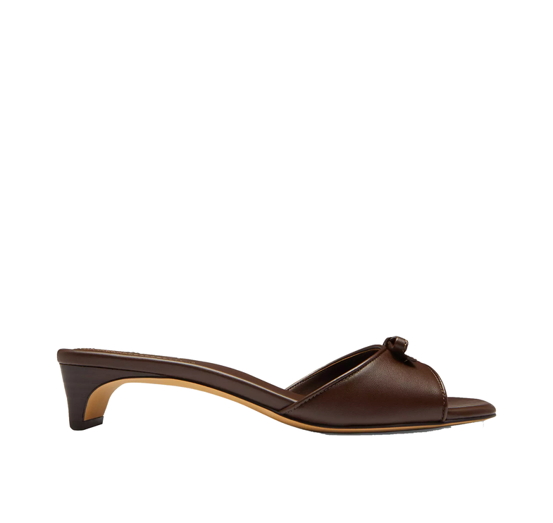 Coach Women's Bow Kitten Heel Sandal Maple