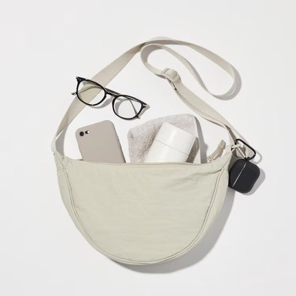 Uniqlo Unisex Round Mini Shoulder Bag 30 Natural