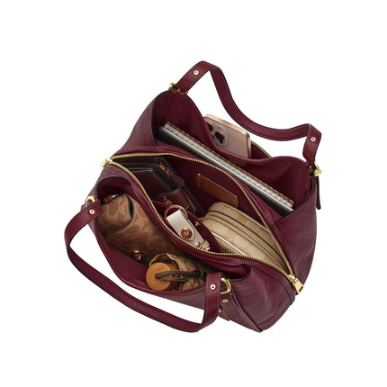 Coach Women's Erin Shoulder Bag Gold/Dark Cherry