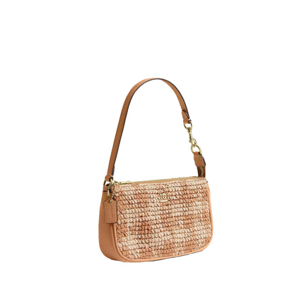 Coach Women's Nolita 19 With Gingham Print Gold/Tan