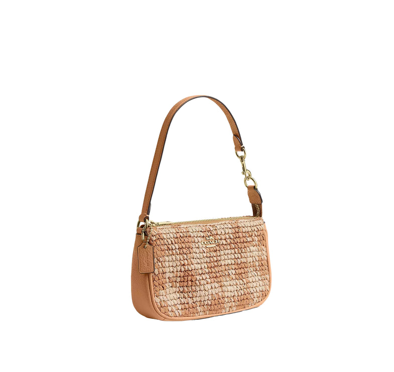 Coach Women's Nolita 19 With Gingham Print Gold/Tan