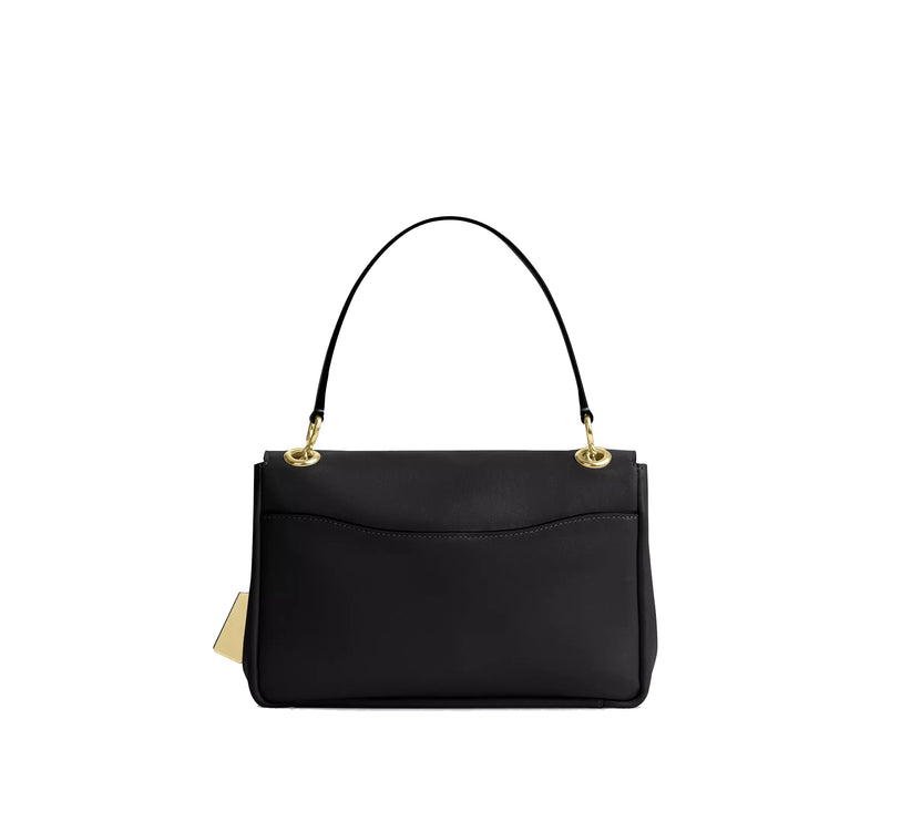 Coach Women's Elodie Crossbody Bag 24 In Signature Canvas Gold/Walnut/Black