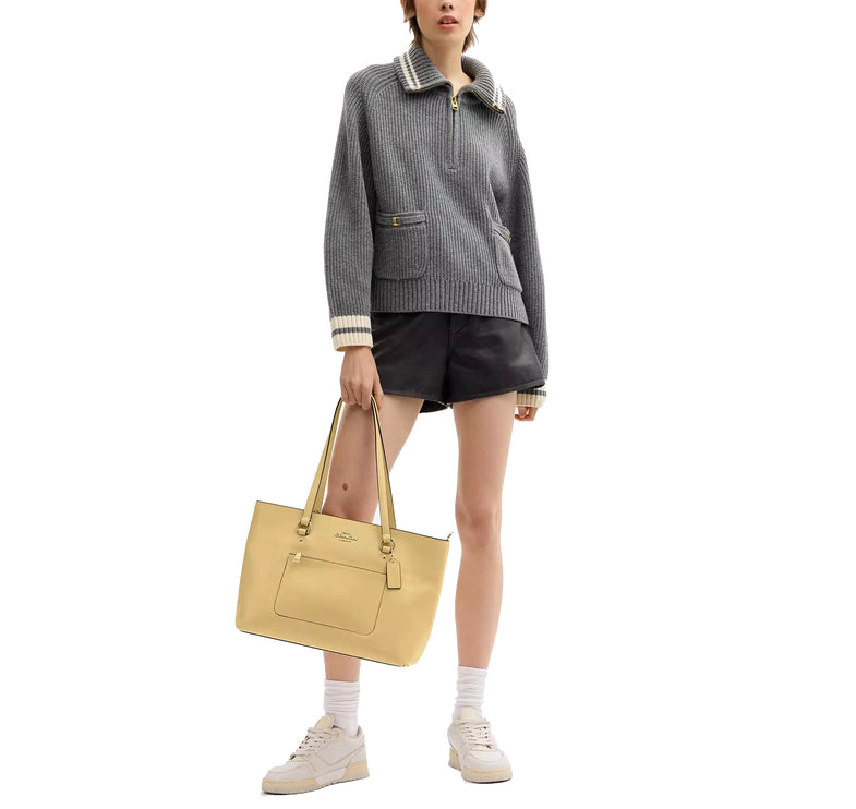Coach Women's Station Tote Bag Gold/Vanilla