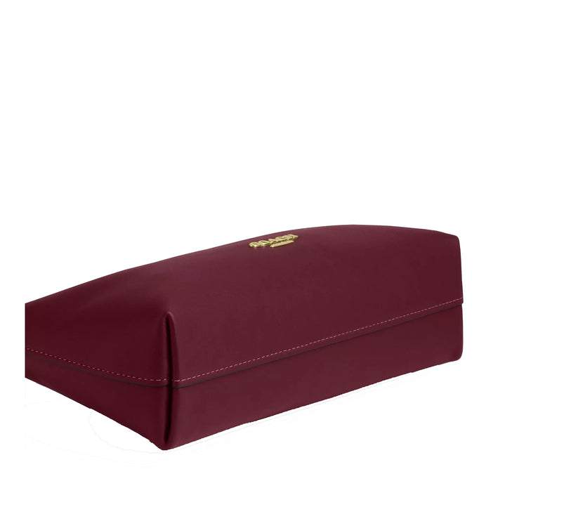 Coach Women's Emeilia Shoulder Bag Gold/Dark Cherry