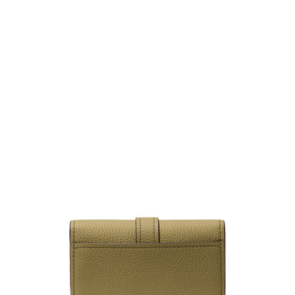 Michael Kors Women's Nolita Medium Pebbled Leather Tri-Fold Wallet Pistachio