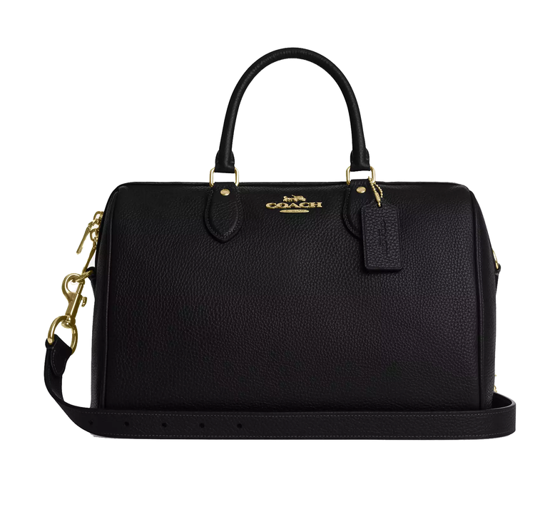 Coach Women's Rowan Large Satchel Bag Gold/Black