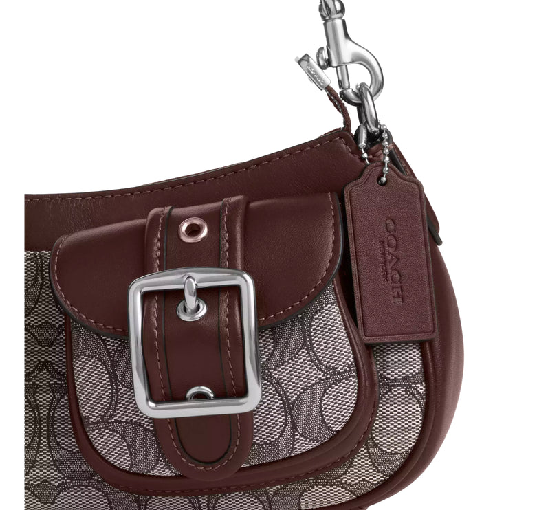 Coach Women's Ashton Bag In Signature Jacquard Silver/Oak/Maple