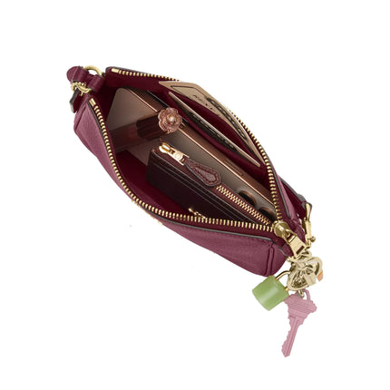 Coach Women's Nolita 19 Gold/Dark Cherry