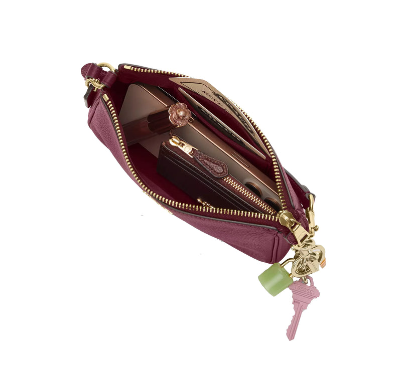 Coach Women's Nolita 19 Gold/Dark Cherry