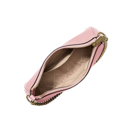 Michael Kors Women's Jet Set Large Pebbled Leather Convertible Crossbody Bag Powder Blush/Gold