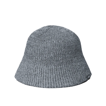 alo Women's Denim Knit Cloche - Steel Grey/Anthracite