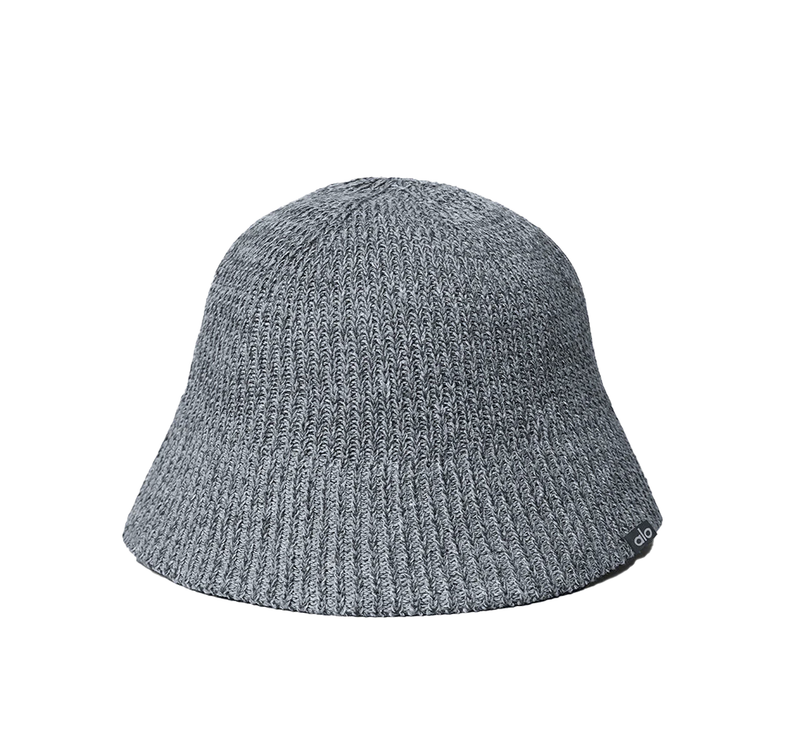 alo Women's Denim Knit Cloche - Steel Grey/Anthracite