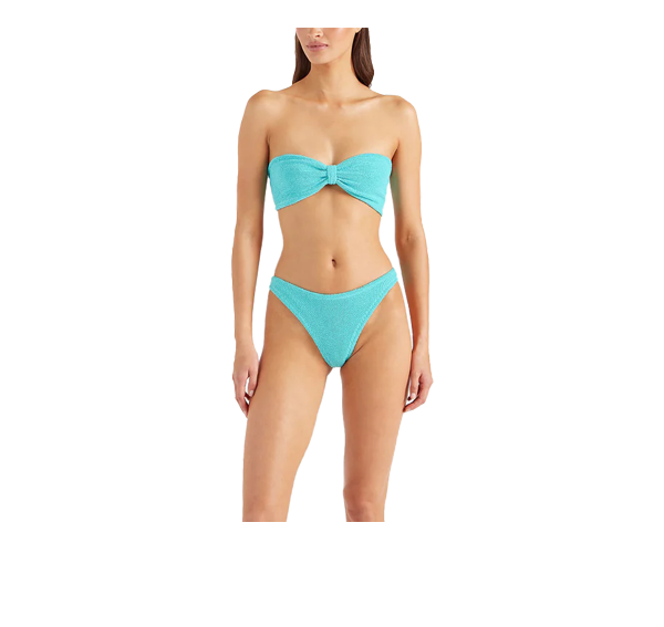 HUNZA G Women's Jean Bikini Aqua