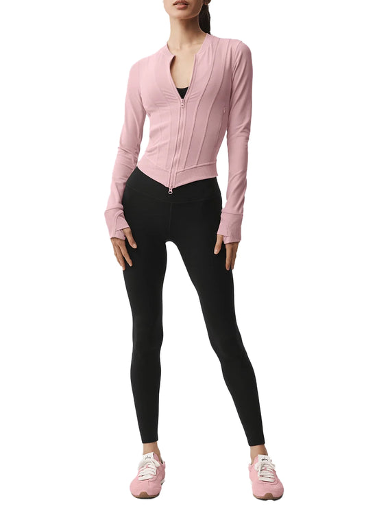 alo Women's Alosoft Recharge Jacket Vintage Pink