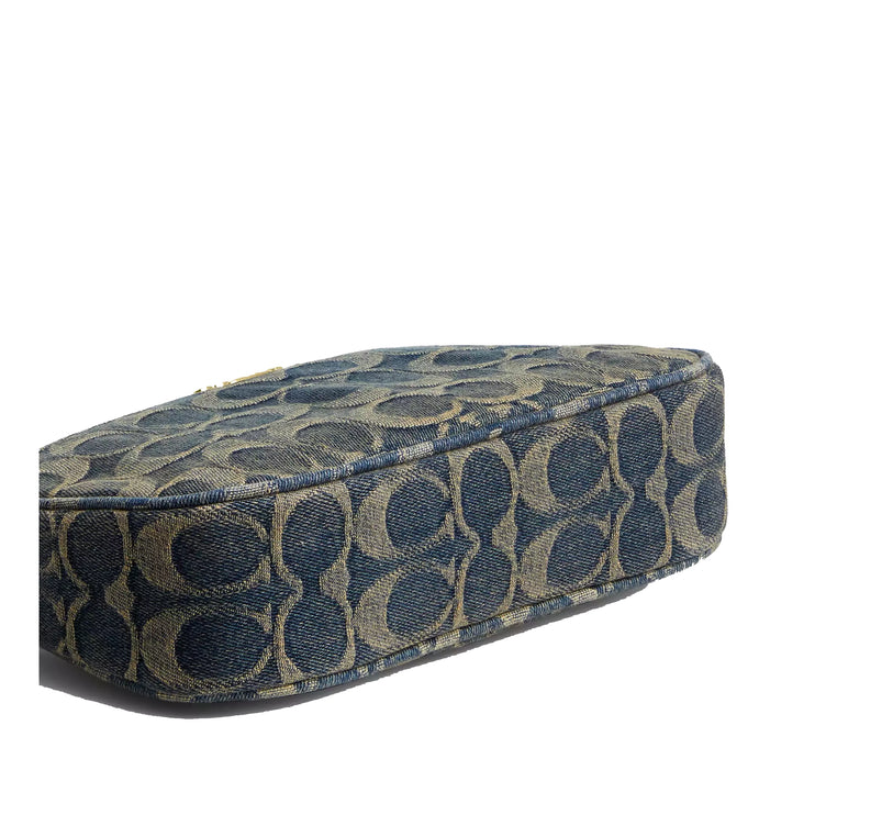 Coach Women's Nolita 19 In Signature Regenerative Cotton Denim Gold/Denim