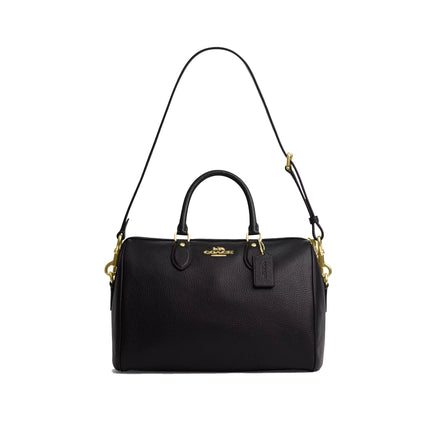 Coach Women's Rowan Large Satchel Bag Gold/Black