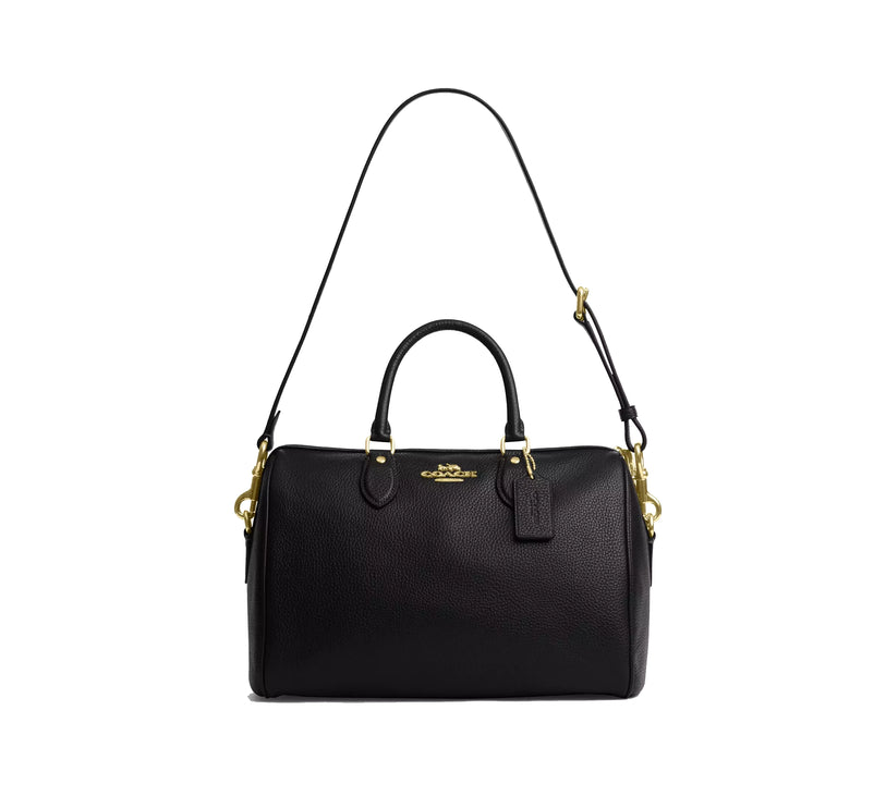 Coach Women's Rowan Large Satchel Bag Gold/Black