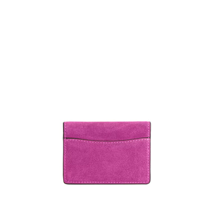 Coach Women's Card Case With Charms Gold/Magenta