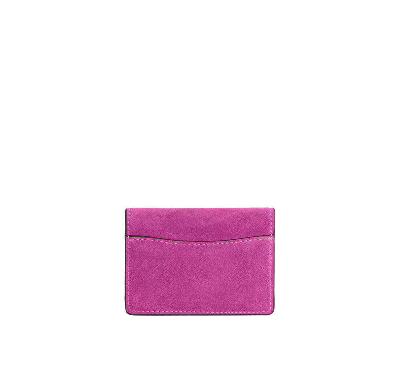 Coach Women's Card Case With Charms Gold/Magenta
