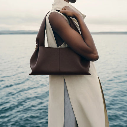 Polène Women's Numéro Neuf East Edition Textured Ebony