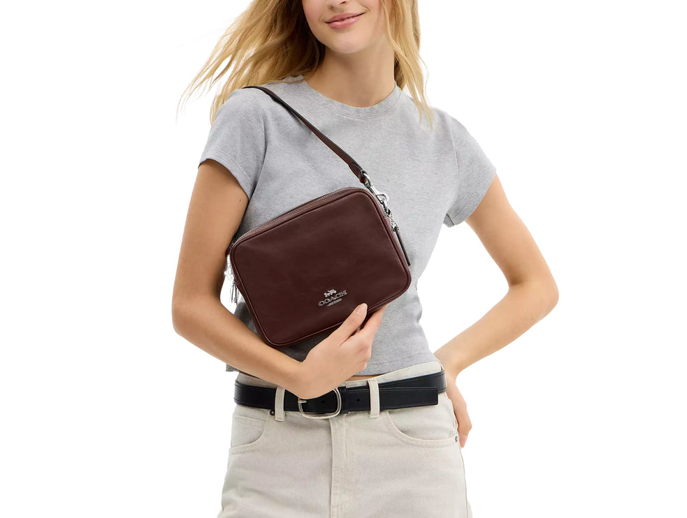 Coach Women's Carey Crossbody Bag Silver/Maple