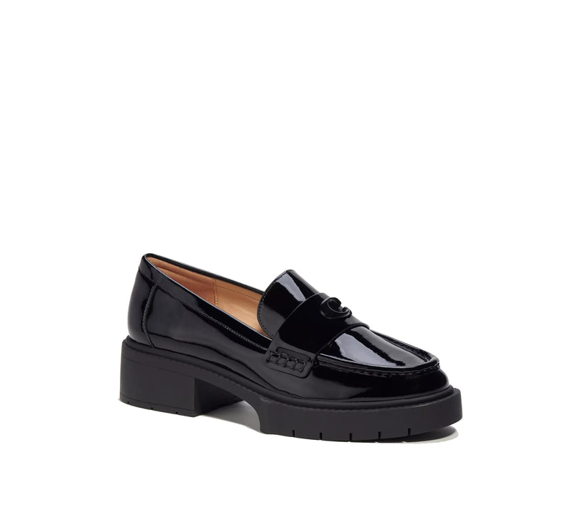 Coach Women's Leah Loafer Black Patent