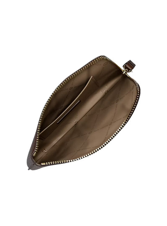 Michael Kors Women's Jet Set Travel Small Wristlet Nutmeg