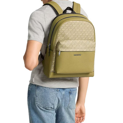 Michael Kors Unisex Pacey Signature Logo Backpack Oregano