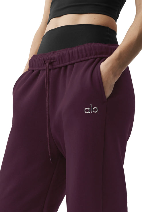 alo Women's Accolade Sweatpant Rich Bordeaux