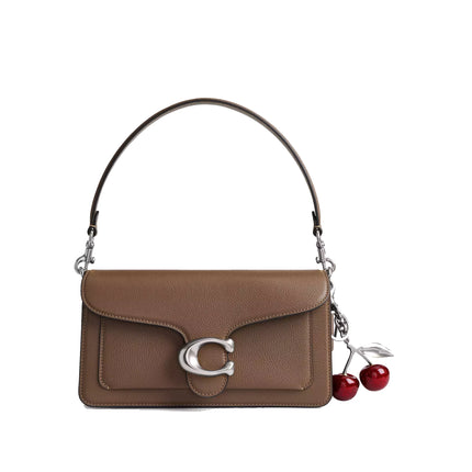 Coach Women's Cherry Bag Charm Silver/Red Apple