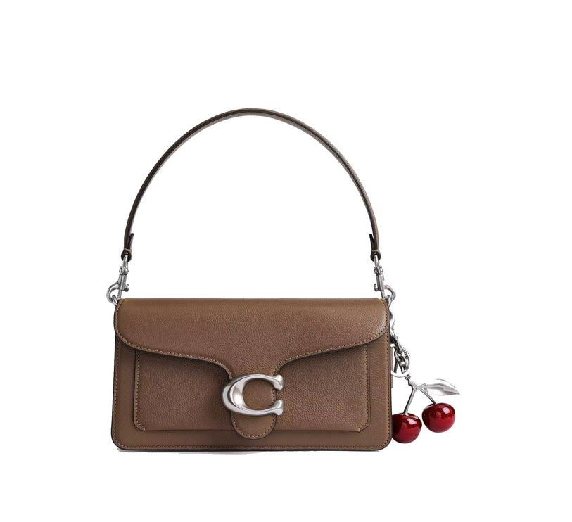 Coach Women's Cherry Bag Charm Silver/Red Apple