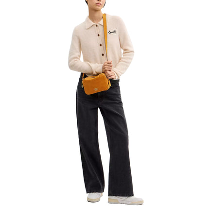 Coach Women's Mini Carey Crossbody Bag Gold/Marigold