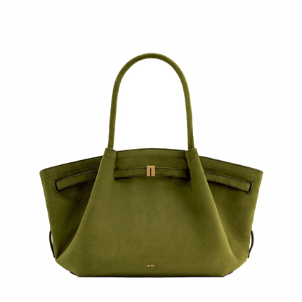 JW PEI Women's Hana Medium Faux Suede Tote Bag Dark Olive