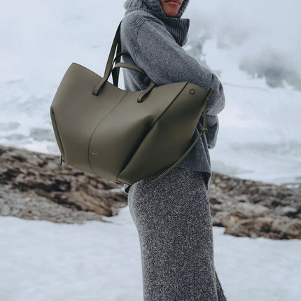 Polène Women's Cyme Edition Textured Smoky Green