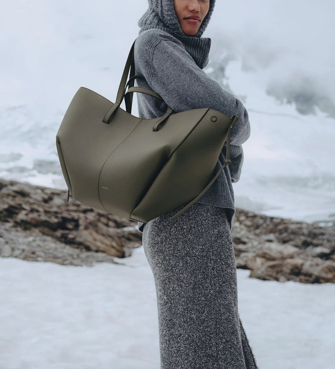 Polène Women's Cyme Edition Textured Smoky Green