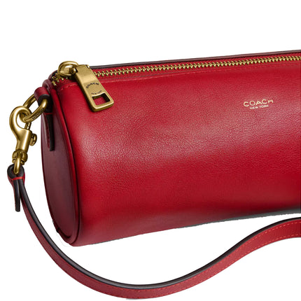 Coach Women's Barrel Bag Brass/Scarlet