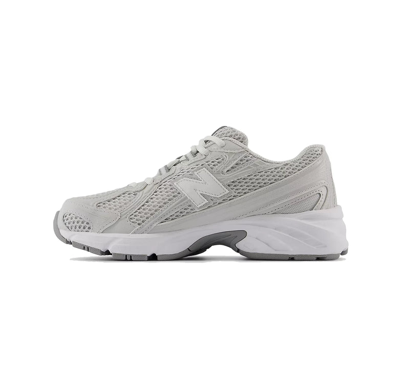 New Balance Grade School 740 Grey Matter with White GR740GS