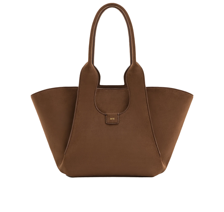 JW PEI Women's Cara Faux Suede Tote Bag - Mocha Brown