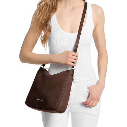 Michael Kors Women's Nayla Medium Messenger Bag Nutmeg/Gold