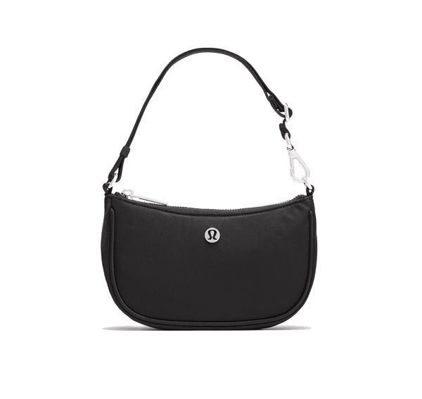 lululemon Unisex City Essentials Mini Shoulder Bag 1L Black/Silver
