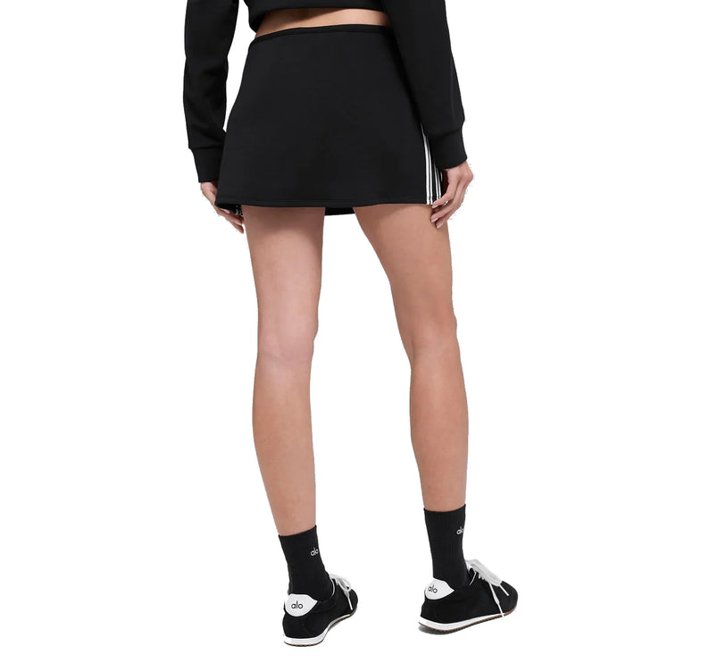 alo Women's Track Star Mini Skirt Black