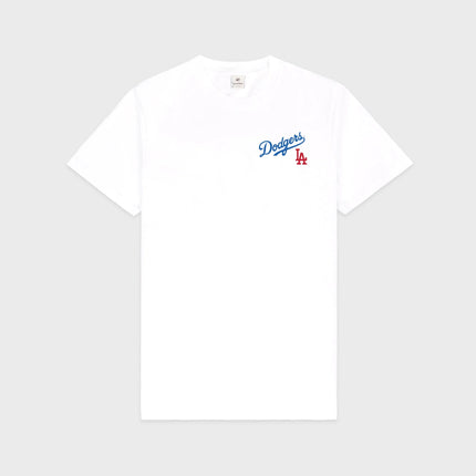 Sporty & Rich Women's Dodgers Serif T-Shirt White/Team Blue